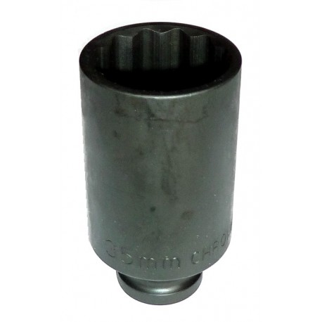 Douille à chocs longue 1/2 12 Pans H 36 mm - MPS OUTILLAGE