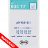 Languettes Test pH 6.0 - 8.1 (qte : 200pcs)